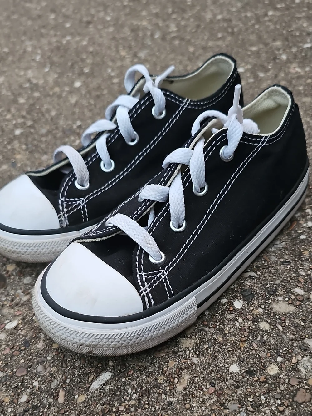 Converse All Star Black Classic Sneakers Canvas Toddler Youth 10